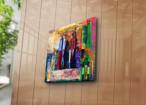 Tablou decorativ, 4545K-103, Dimensiune: 45 x 45 cm, Multicolor