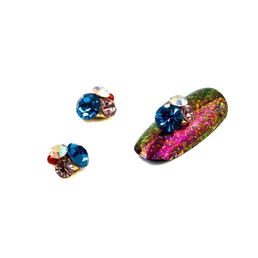 Cristale Unghii Multicolor Nr. 92, Set 3 buc