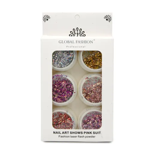 Set 6 decoratiuni pentru unghii, multicolor Global Fashion nr. 1