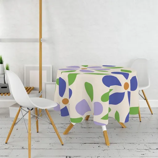 Fata de masa, Hermia, 994PRL1106, Diametru: 160 cm, Multicolor