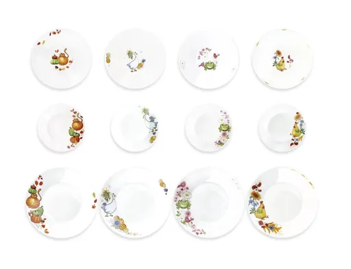 Serviciu de masa 12 piese, Brandani, 4 Seasons, portelan