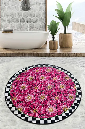 Covoras de baie, L'essentiel Maison, Habena Djt (120 cm), Multicolor
