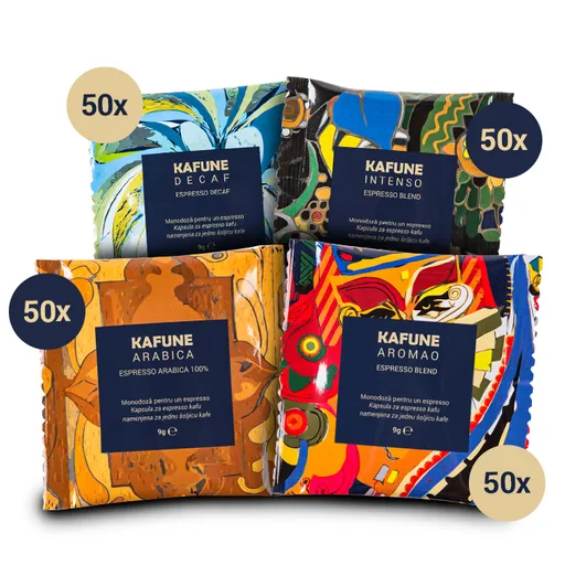 Pachet Mixt Monodoze Kafune - Cafea Premium Kafune 200 Monodoze