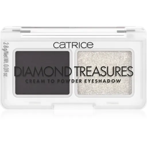 Catrice Diamond Treasures duo fard ochi culoare 030 Smokey Diamond 2.8 g