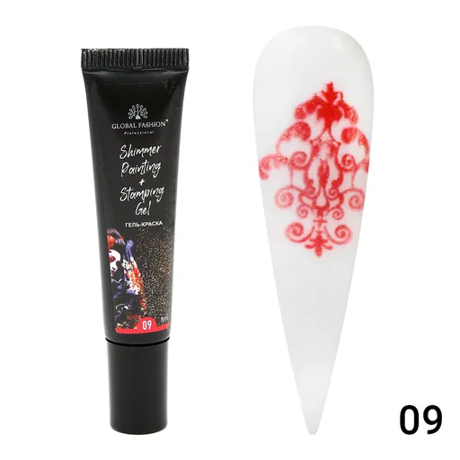 Gel Vopsea pentru Pictura Chinezeasca si Stampila cu shimmer 8 ml, Painting Stamping 09, TPO Free