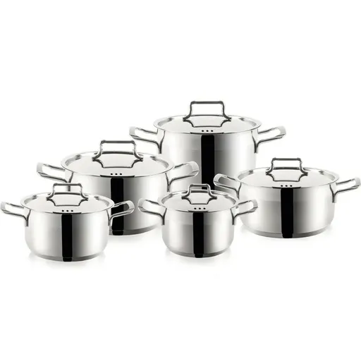 Vase din inox Orion Anett, 10 piese