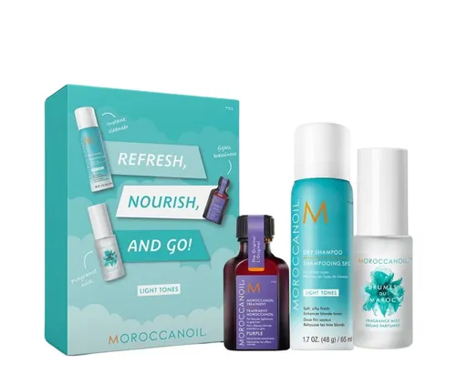 Moroccanoil Set cadou Refresh, Nourish and Go - Light Tones
