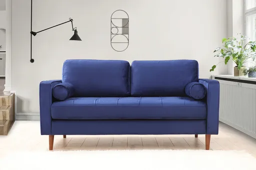 Canapea 2 locuri, Atelier del Sofa, 560ARE1515, Albastru navy