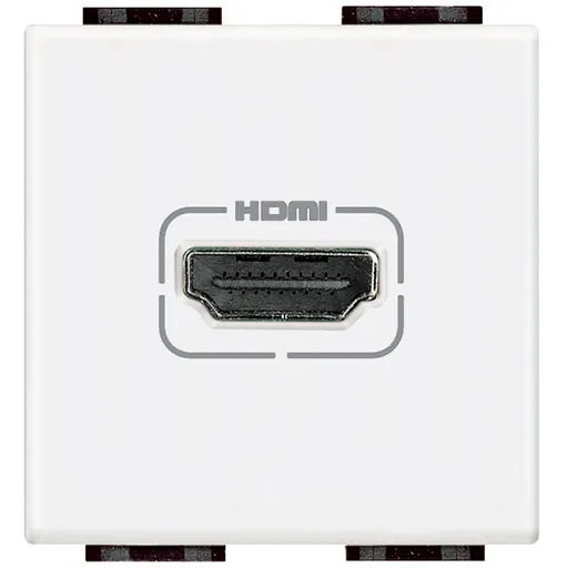 Priza HDMI 2 module Living Light Bticino N4284, alb