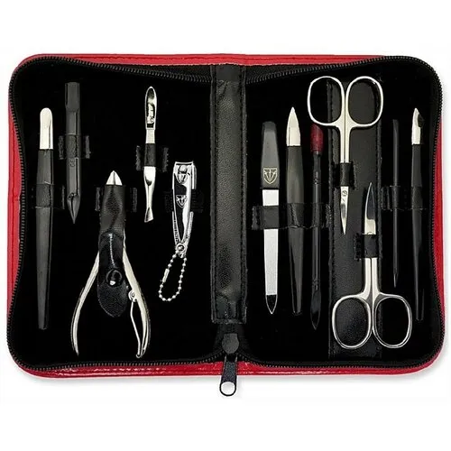 Set de manichiură și pedichiură Kellermann 5204 PN , roșu, roșu