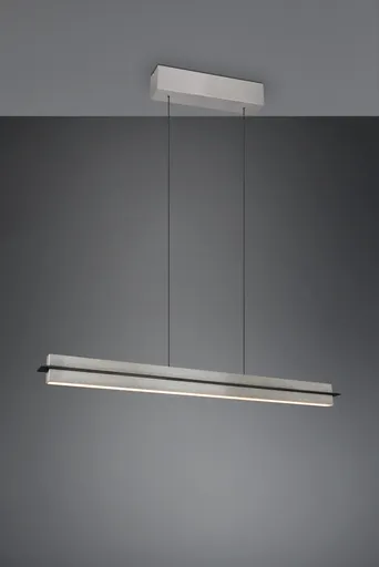 Lustra Emerson, TRIO, 95x9x150 cm, 22W, 1x SMD, metal, nichel mat