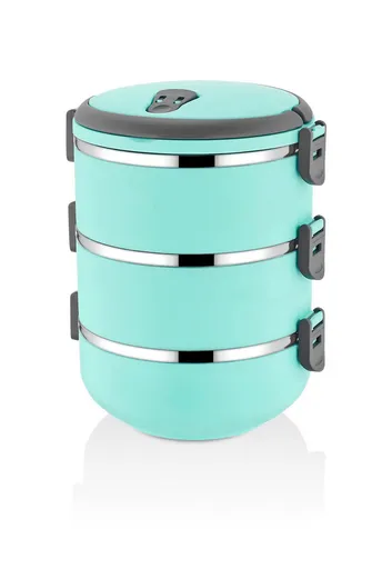 Caserola termica, Hermia, 960DYN1112, Izolat in vid, Turcoaz