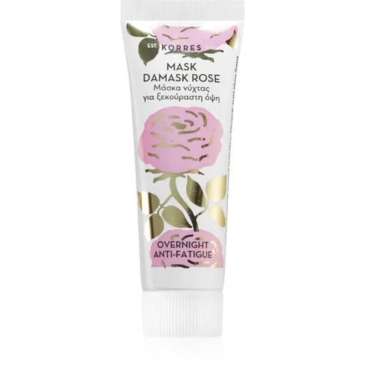 Korres Beauty Shots Damask Rose masca faciala de noapte pentru ten obosit 18 ml