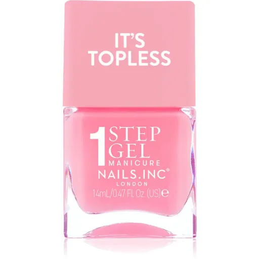 Nails Inc. It’s Topless lac de unghii sub forma de gel pentru un efect de lunga durata culoare Allegra 14 ml