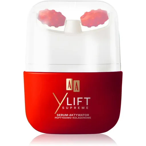AA Cosmetics Y Lift Supreme Serum-activator ser cu efect de lifting și aplicator pentru masaj 40 ml