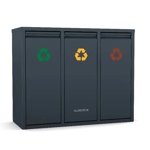 Klarstein Ordnungshüter 3, 45 litri, 3 coșuri, sistem anti-miros, umplere ușoară