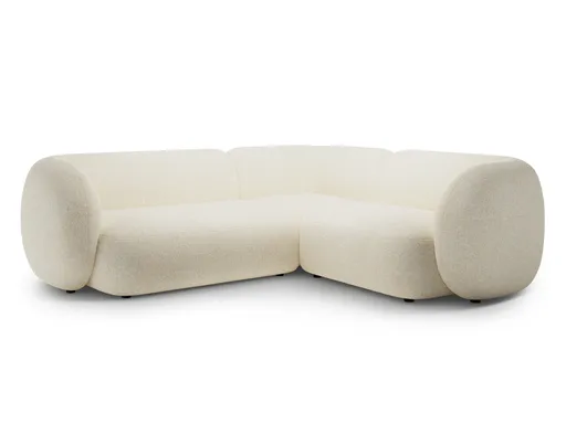 Coltar dreapta 4 locuri, Kate, Micadoni Home, 252x220x76 cm, tesatura structurata, bej deschis