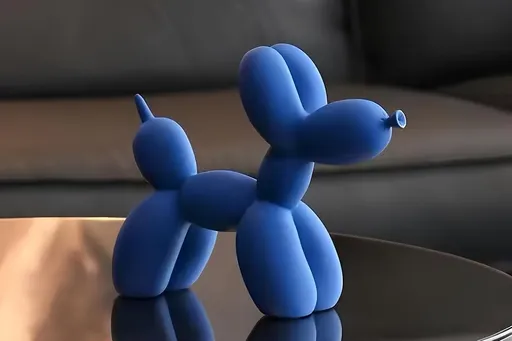 Decoratiune, CY0411, 17x8x22 cm, Poliester, Albastru