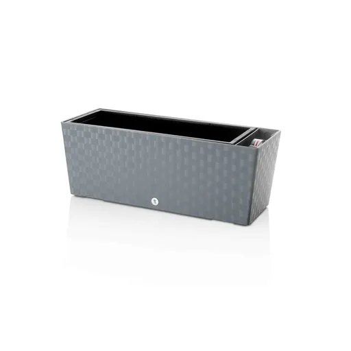 Ghiveci cu auto-irigare Flower Lover Supreme, gri, 50 cm, gri, 50 cm