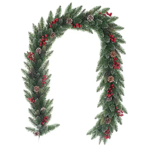 Ghirlandă de Crăciun Levante, verde, 200 cm