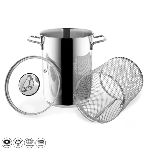 Oală inox ANETT pentru paste 4,2 l