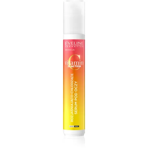Eveline Cosmetics Vitamin C 3x Action ser pentru ochi, cu efect de iluminare roll-on 15 ml