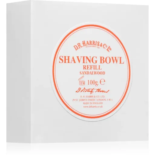 D.R. Harris Shawing Bowl Refill săpun pentru bărbierit rezervă Sandalwood 100 g