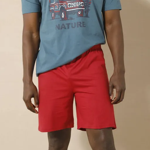 Pantaloni scurți de pijama de culoare solidă