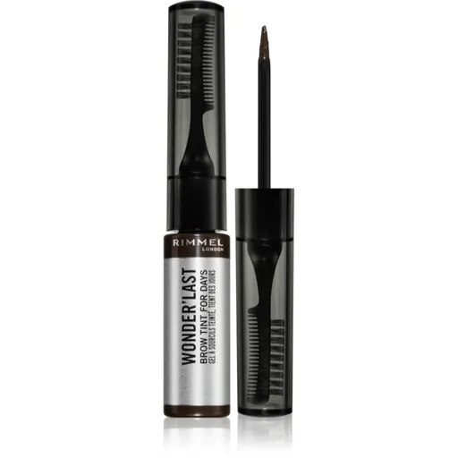Rimmel Wonder'Last vopsea gel semipermanentă pentru sprâncene culoare 004 Soft Brown 4.5 ml