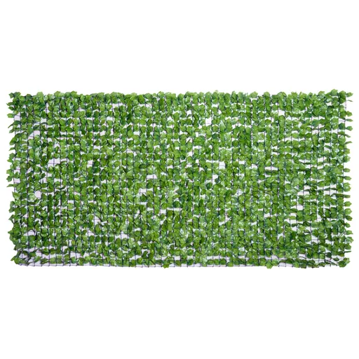 Outsunny Rulou Gard Viu Artificial PE pentru Balcon și Grădină cu Frunze de Artar Verde 300x150cm | Aosom Romania
