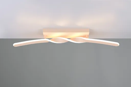 Plafoniera Ginko, RL, 79x9x12.5 cm, 18W, 1x SMD, metal, bej