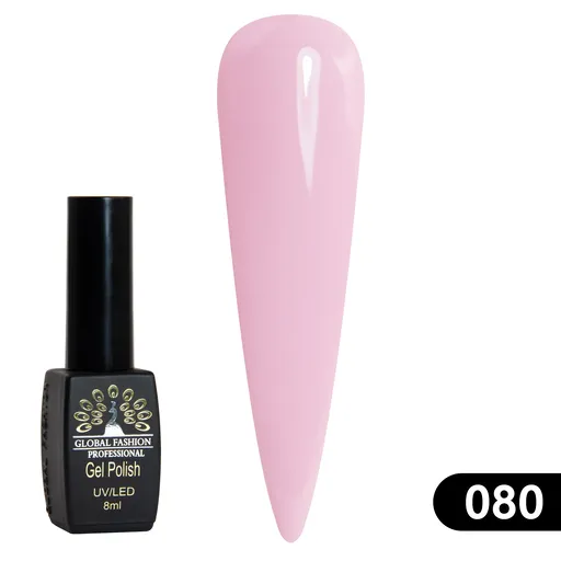 Gel Lacquer Global Fashion Black Elite 8 ml - 080, TPO Free