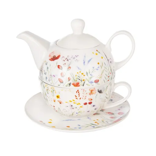 Orion Set de ceai din porțelan Mák, 3 piese