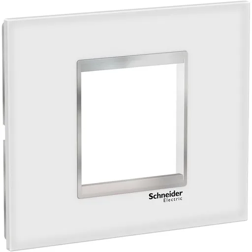 Rama sticla 2M Schneider Easy Styl LMR7962038, alb/crom