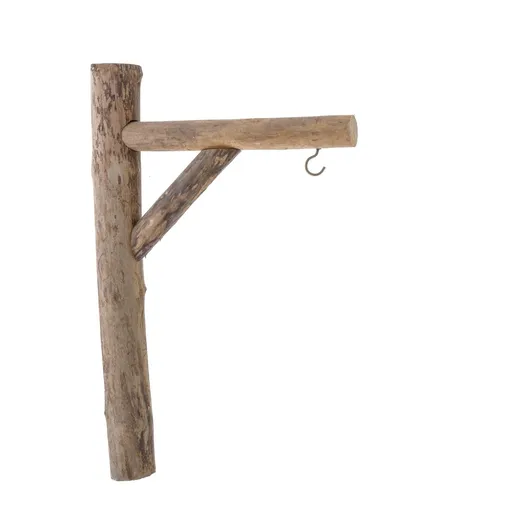 Cârlig de perete din lemn maro, 40 cm, maro deschis
