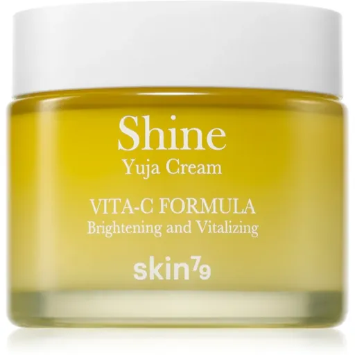 Skin79 Shine Yuja Cream Vita-C Formula cremă de față, pentru hidratare și iluminare pentru piele cu hiperpigmentare 70 ml