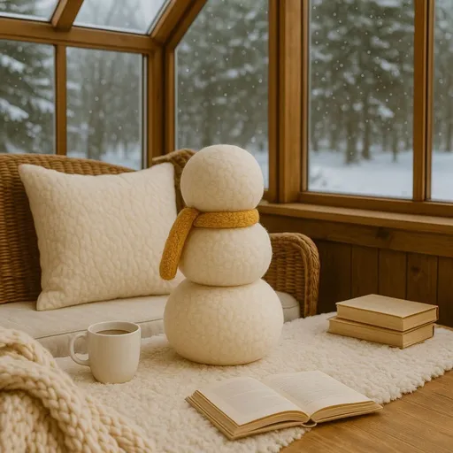 Perna, Kardan Adam, 55x25x19 cm, Poliester, Maro