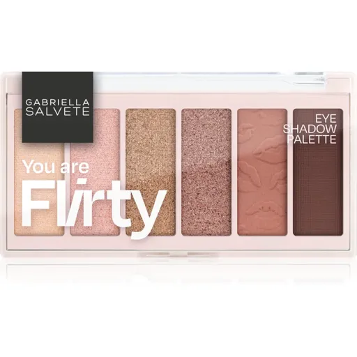 Gabriella Salvete Eyeshadow 6 Shades Palette paleta farduri de ochi culoare You are Flirty 12 g