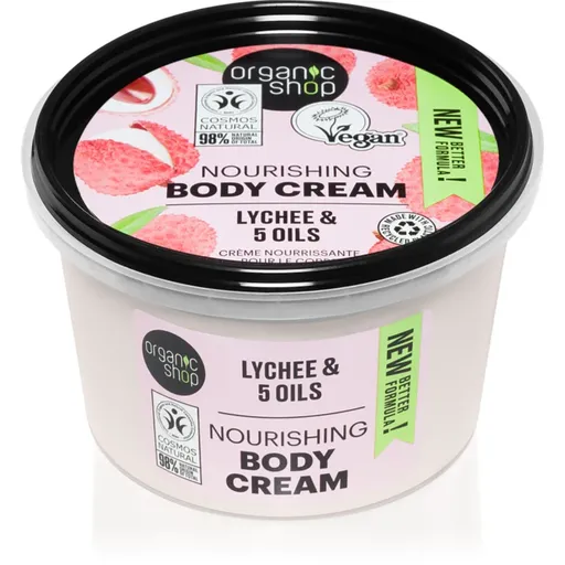 Organic Shop Lychee & 5 Oils crema de corp 250 ml