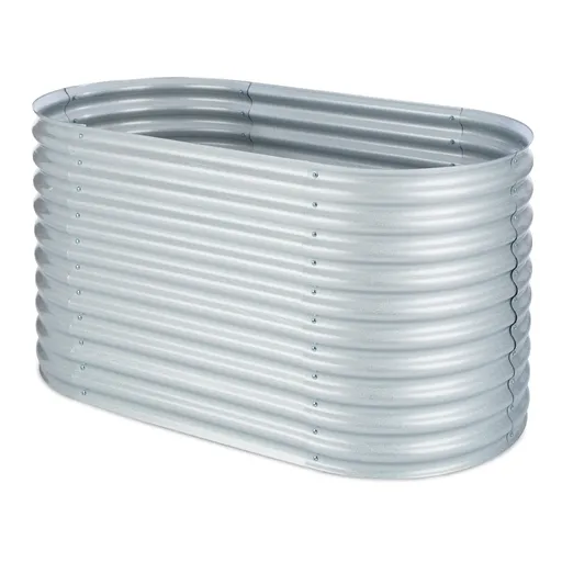 Blumfeldt HIGH GROW, argintiu, 1,6 M, ghiveci ridicat, aluminiu galvanizat
