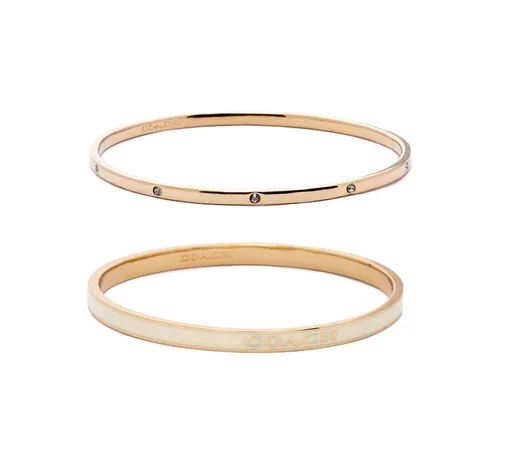 Coach Set de brățări solide placate cu aur 37463839GLD100