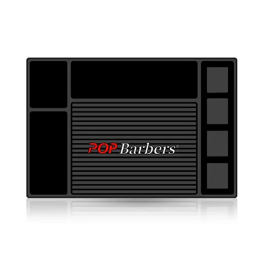 Covor Magnetic pentru Ustensile si Masini de Tuns Pop Barbers Negru