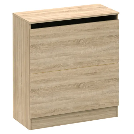 Dulap pentru pături BETTY 2, stejar sonoma, maro