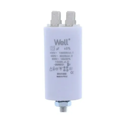 Condensator pornire motor 400V 12.5uF cu pin, Well