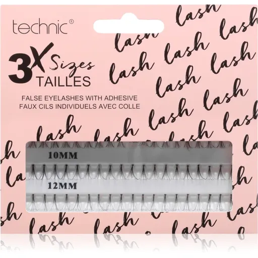 Technic Cosmetics Individual False Eyelashes gene false mănunchi 60 buc