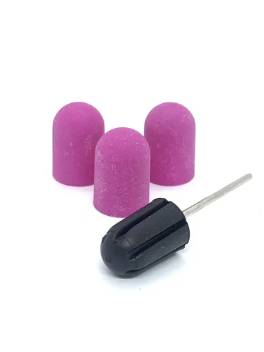 Set Capace 3 buc si Bit din Dauciuc 16 x 25 mm - 150, Lilac