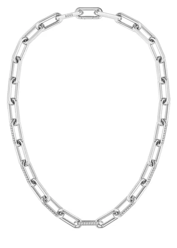 Hugo Boss Colier remarcabil din oțel cu cristale Halia 1580578