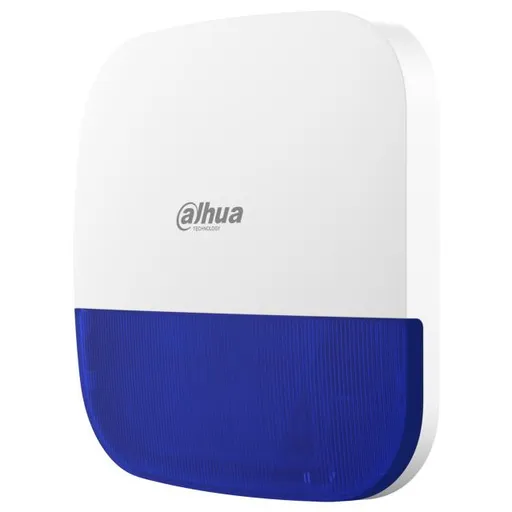 Sirena de exterior Dahua ARA13-W2(868)(Blue) pentru sistemele de alarma Dahua, 110dB, IP65