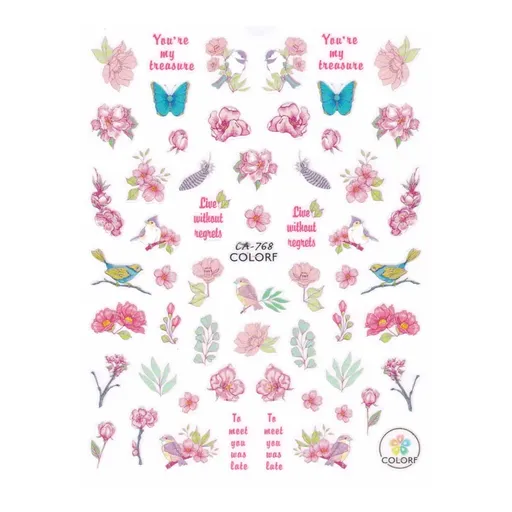 Abtibild Unghii 3D Oranjollie, CA-768