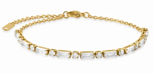 Troli Brățară fermecătoare placată cu aur cu cristale